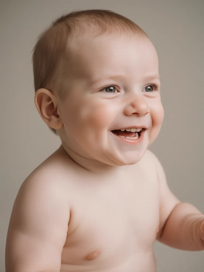 Rotating AI generated baby example