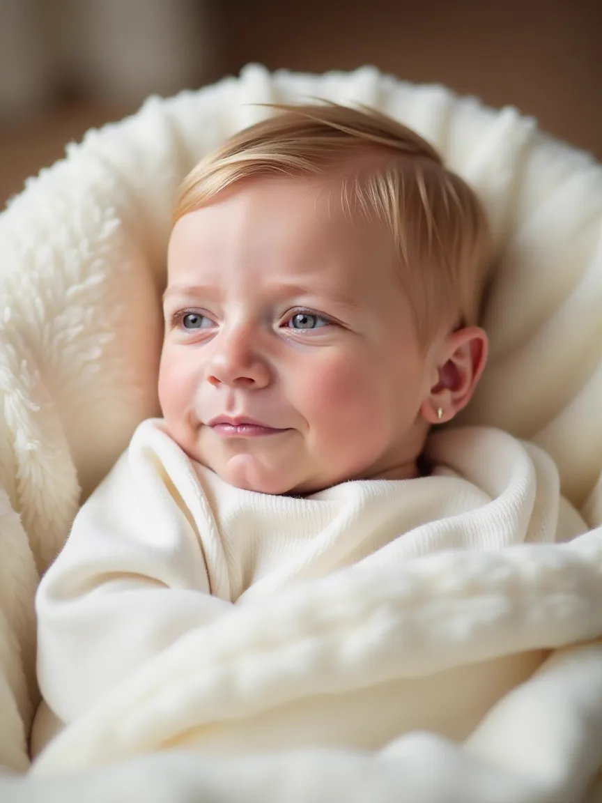 Rotating AI generated baby example